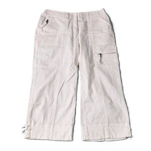 Westbound Womens Cargo Crop Capris Pants Size 10 Stretch Summer Pool Golf